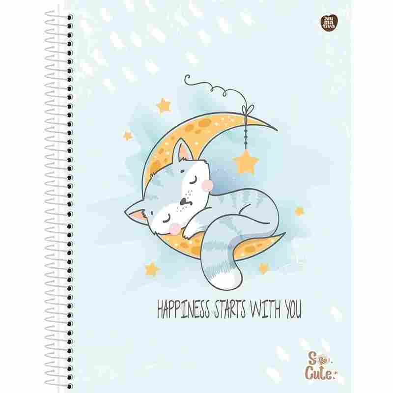 CADERNO 10X1 SO CUTE 